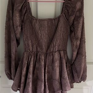 Rue21 Taupe Textured Top